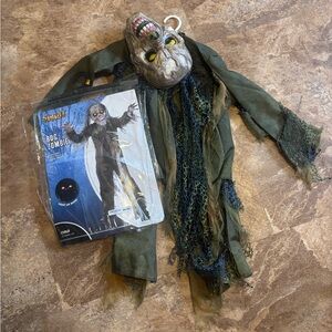 Spirit Bog Zombie Costume - Green and Black